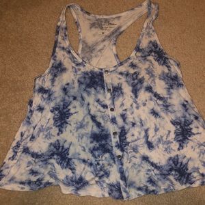 blue tie dye tank top!